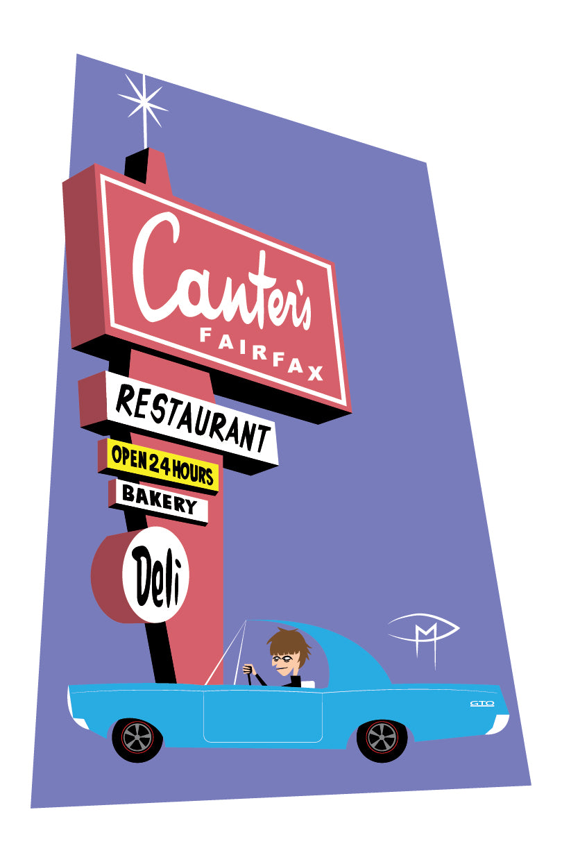 Dinner At Canters Rodney Bingenheimer Poster