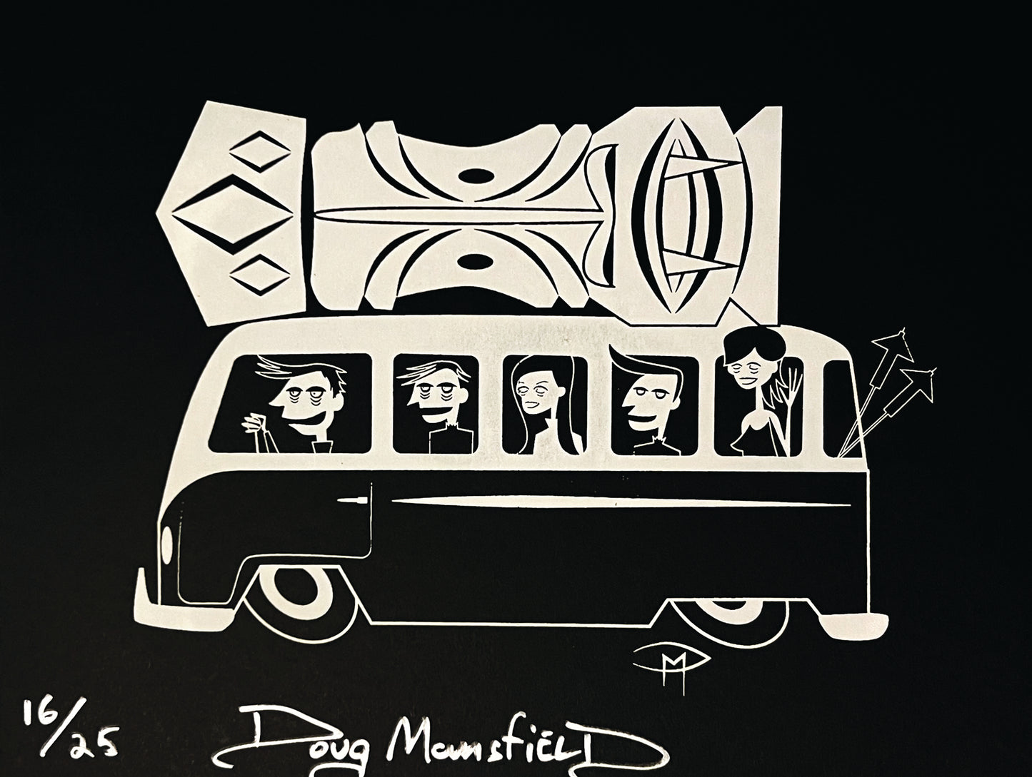 Bus Ride Limited Edition One-Color Serigraph