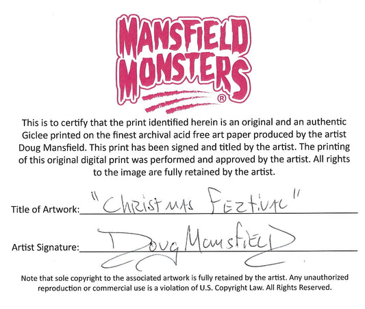 "Christmas Festival" 5"x7" Giclee Fine Art Print