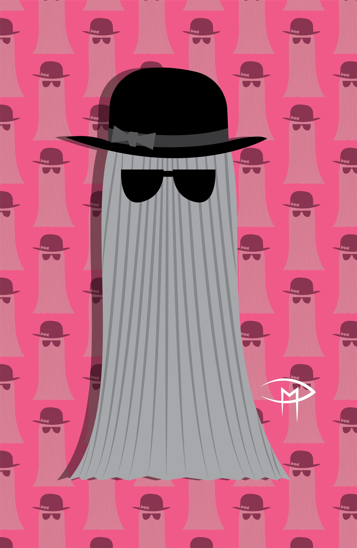 Cousin Itt Pattern Poster
