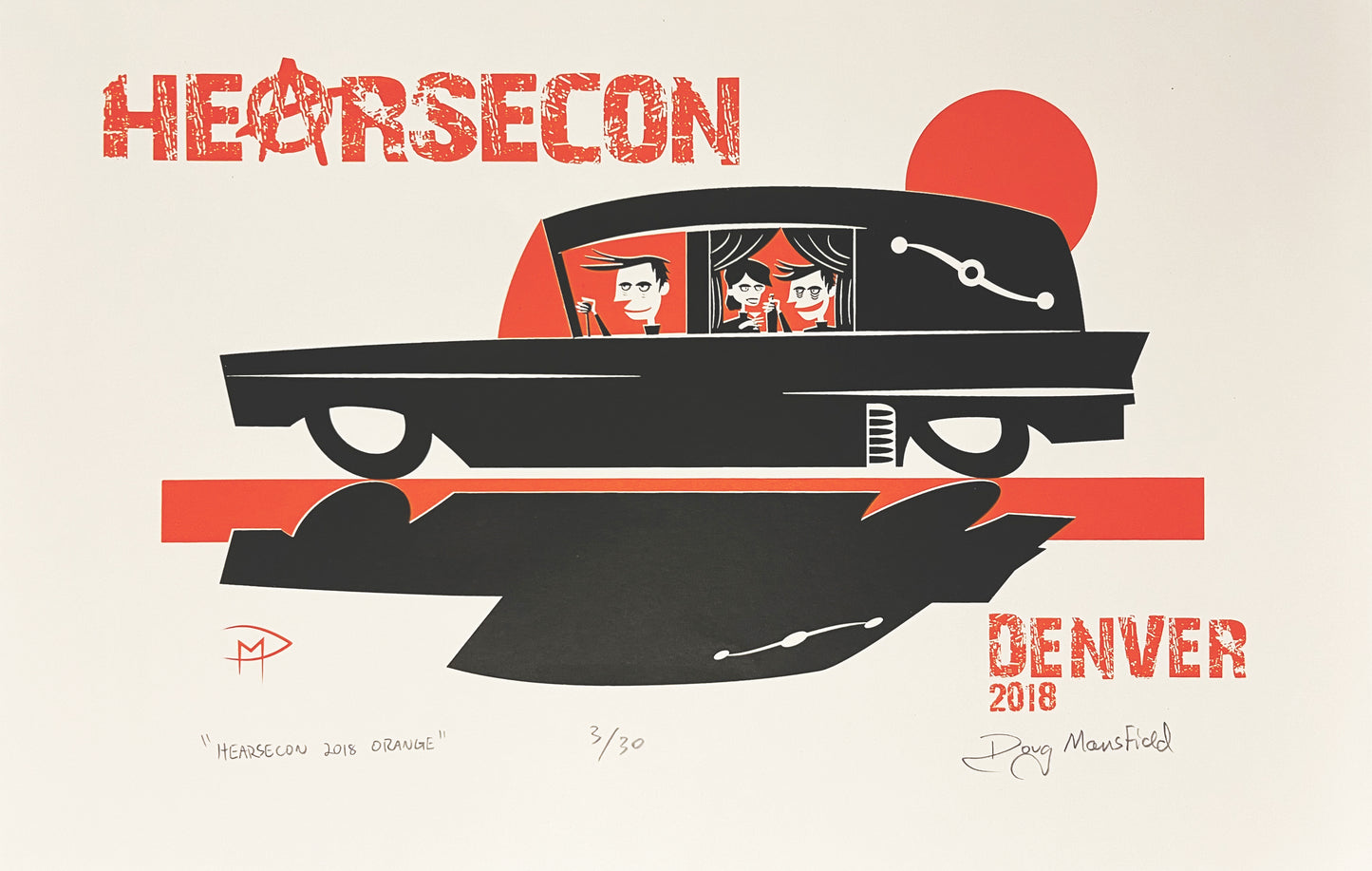 Hearsecon 2018 Orange Limited Edition Two-Color Serigraph