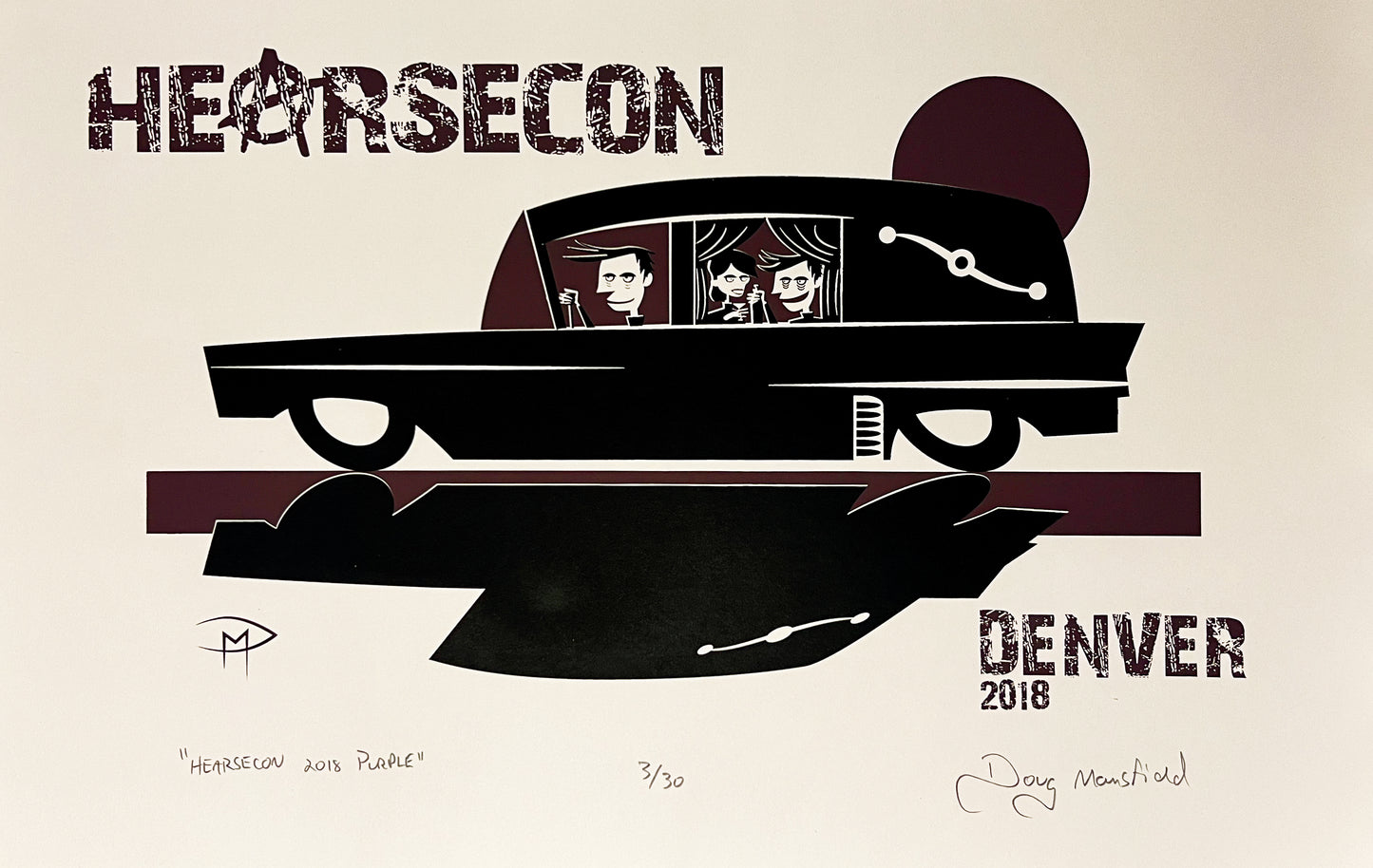 Hearsecon 2018 Purple Limited Edition Two-Color Serigraph