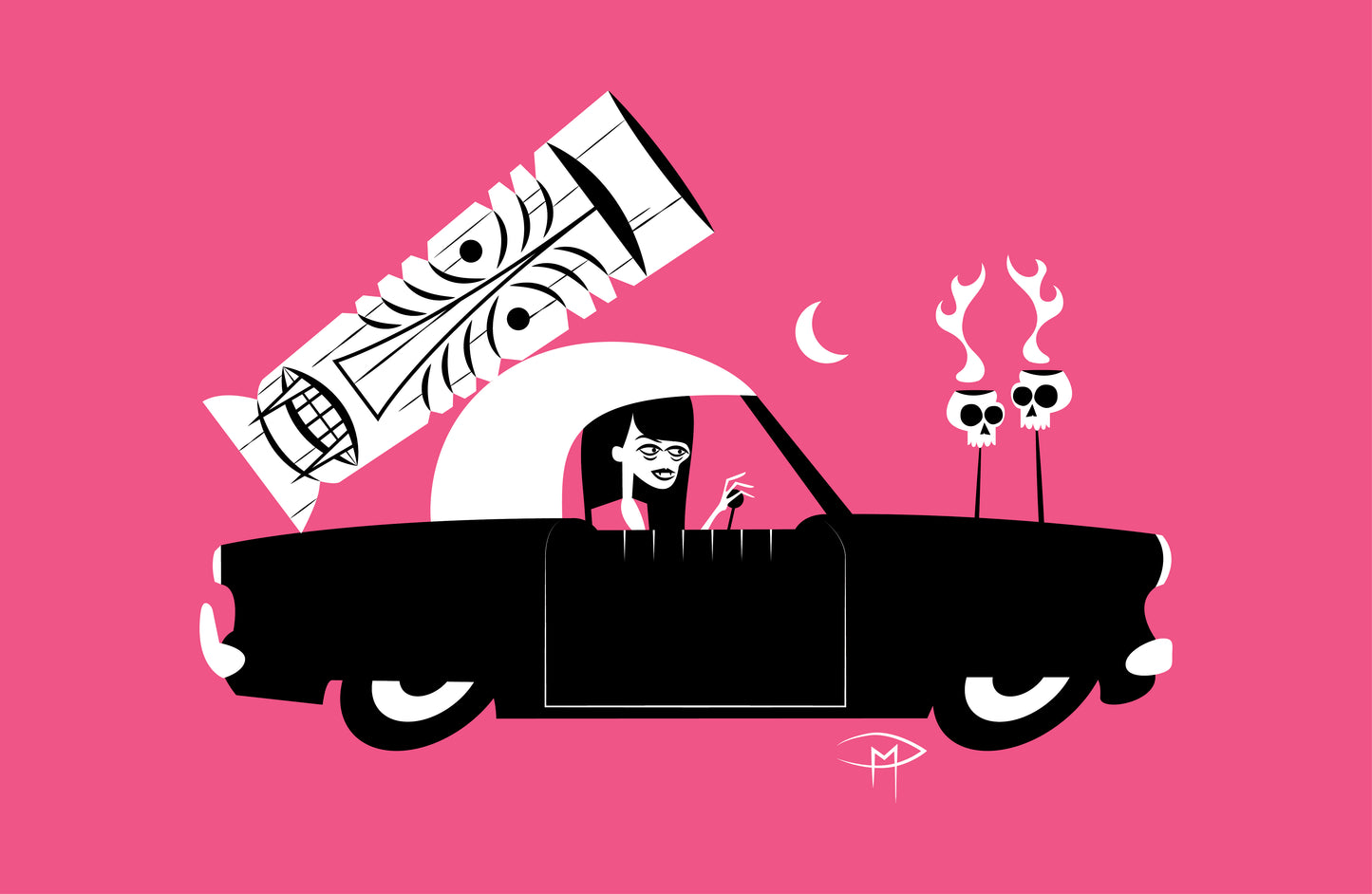 Jungle Jayne in a Met Pink Poster