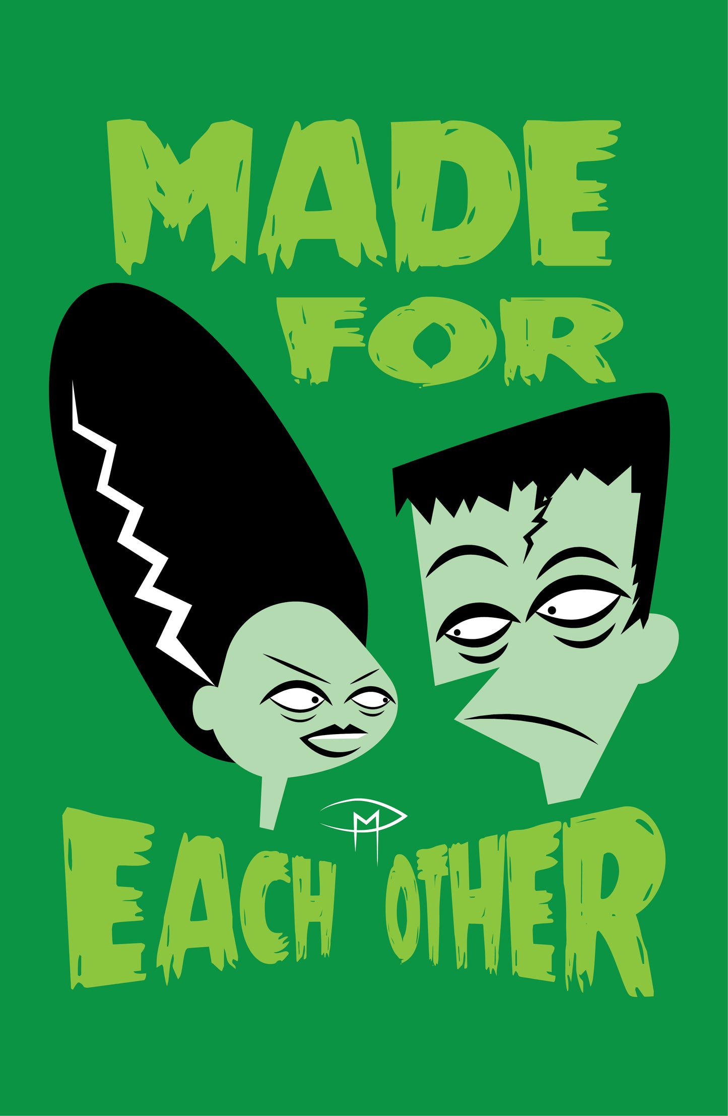 Made For Each Other Green Poster