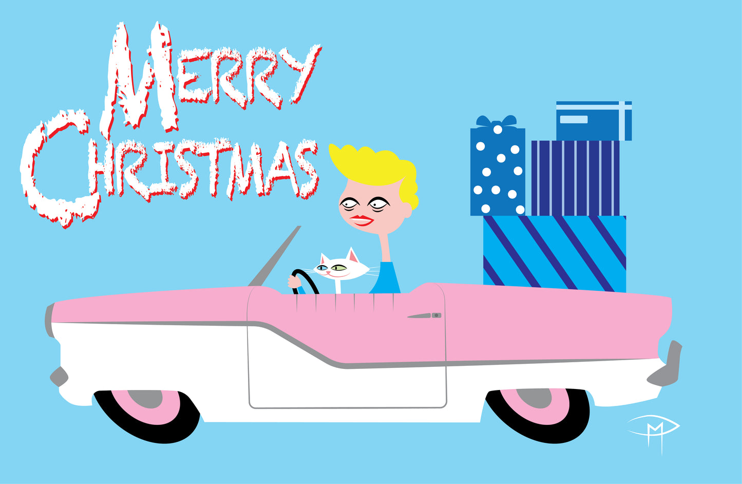 Merry Met Blue Poster