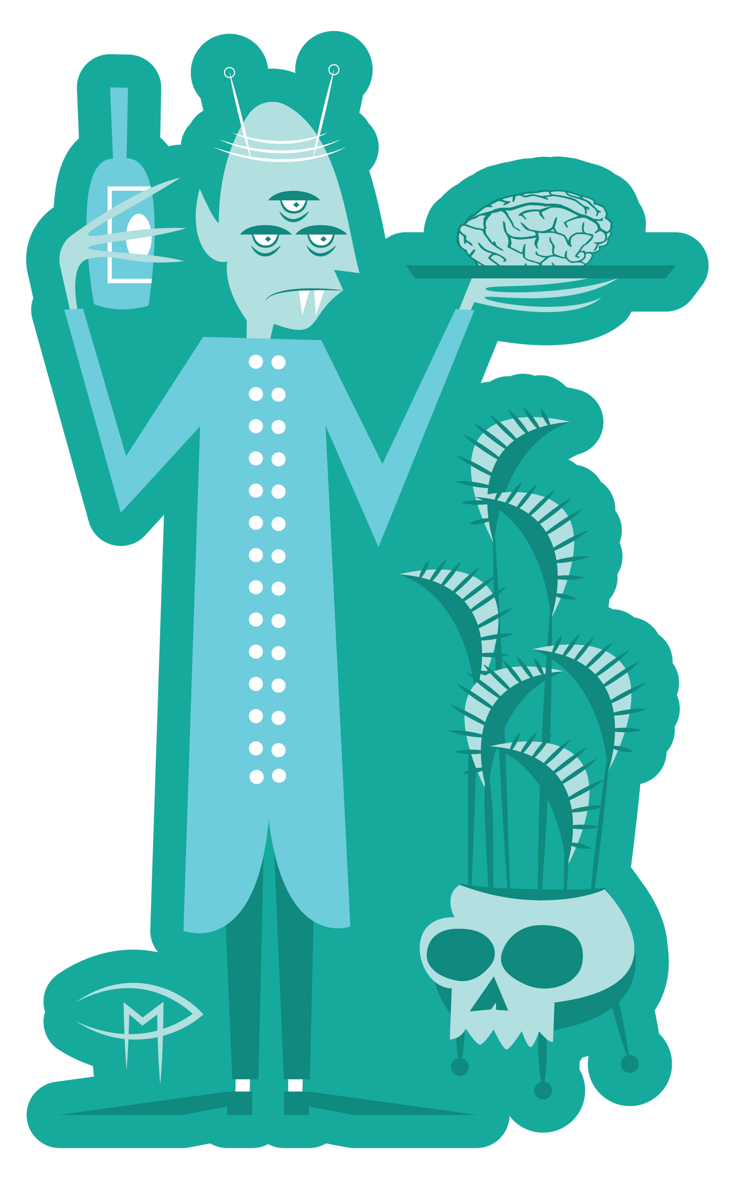 Vruzai Die Cut Sticker Large 8"