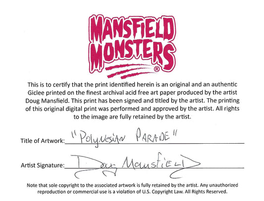 "Polynesian Parade Orange" 8"x10" Giclee Fine Art Print