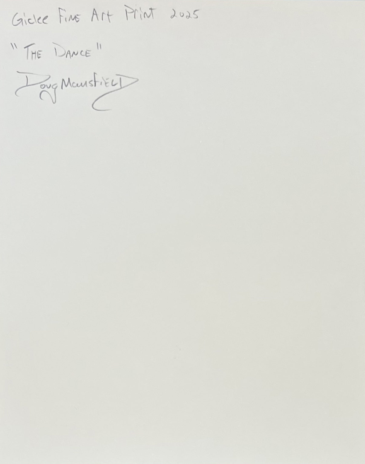 "The Dance" 8"x10" Giclee Fine Art Print