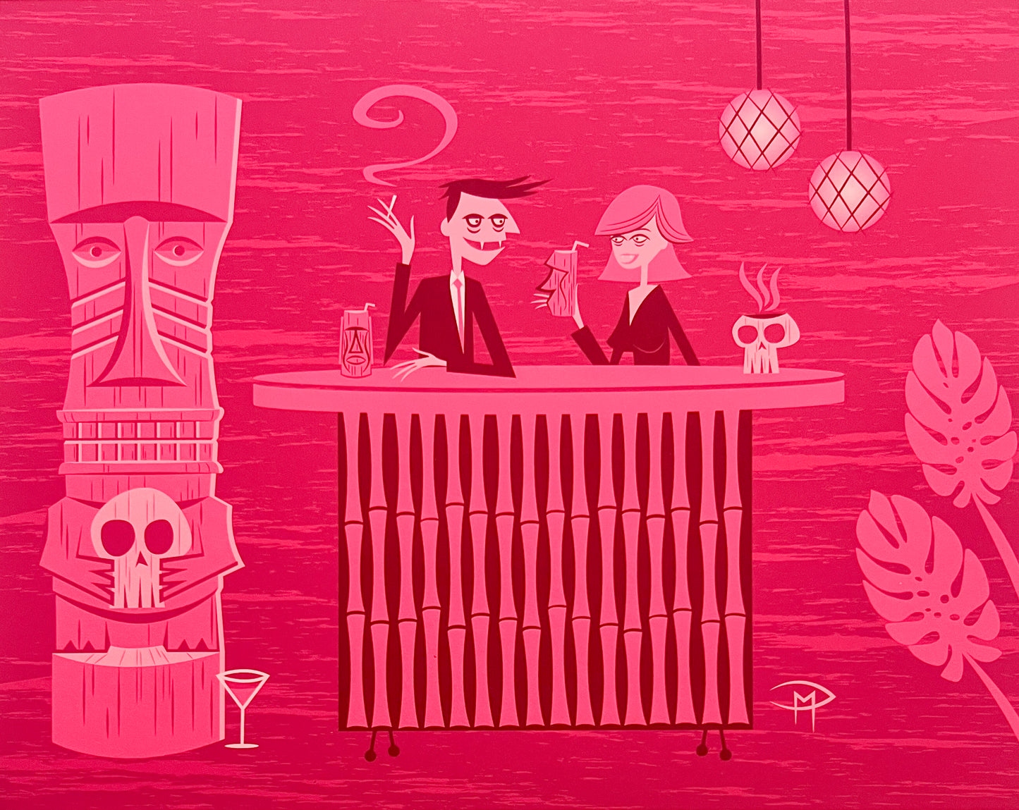 "The Pink Martini" 8"x10" Giclee Fine Art Print
