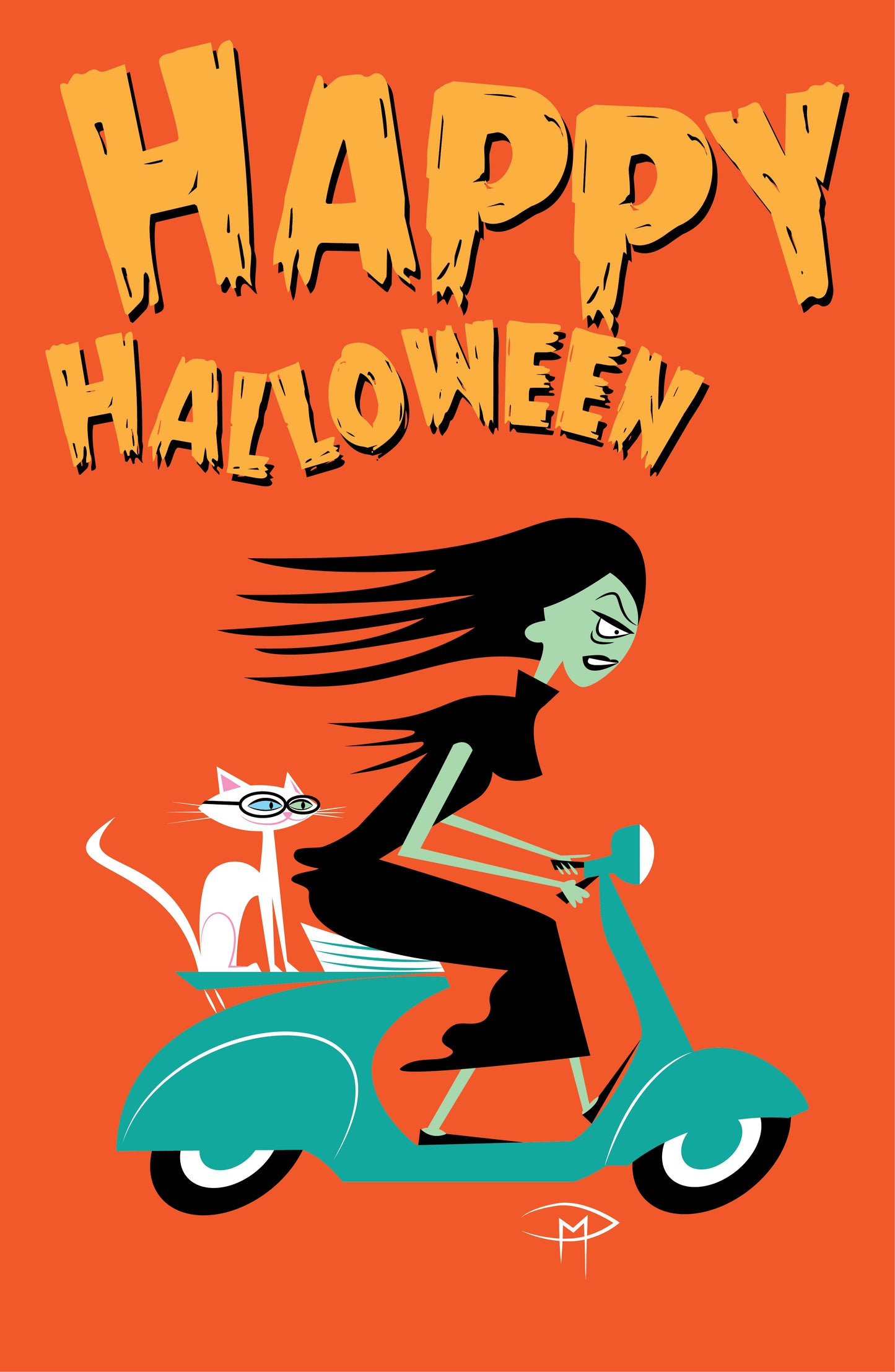 Happy Halloween Vampira Poster