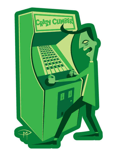 Arcade Addicts Lot Of 12 Stickers