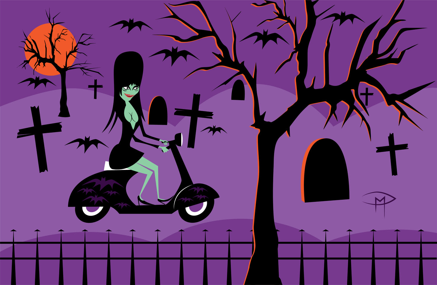 Coolest Ghoul In The Cemetery Poster