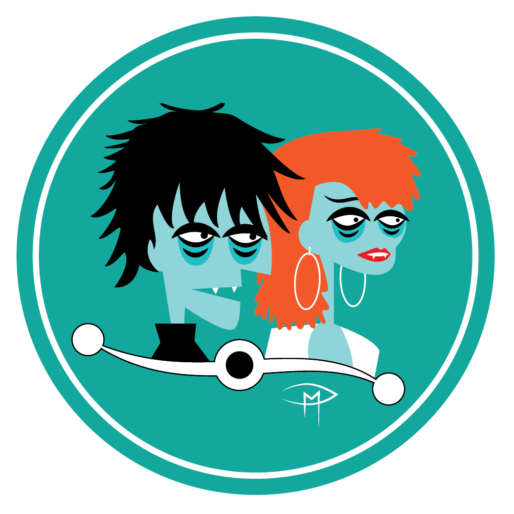 Cramp Your Style Round Sticker Lux Interior & Poison Ivy The Cramps
