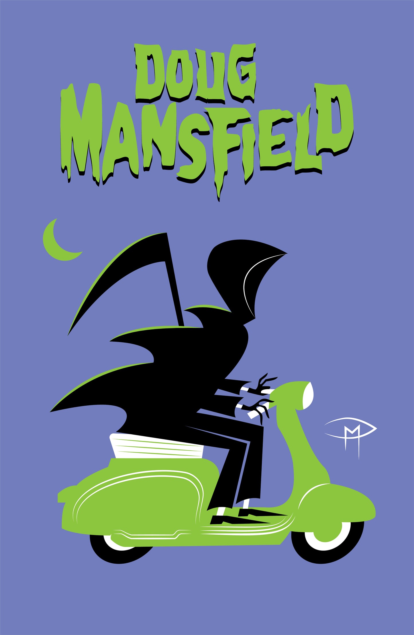Doug Mansfield Vespa Poster 2 Grim Reaper