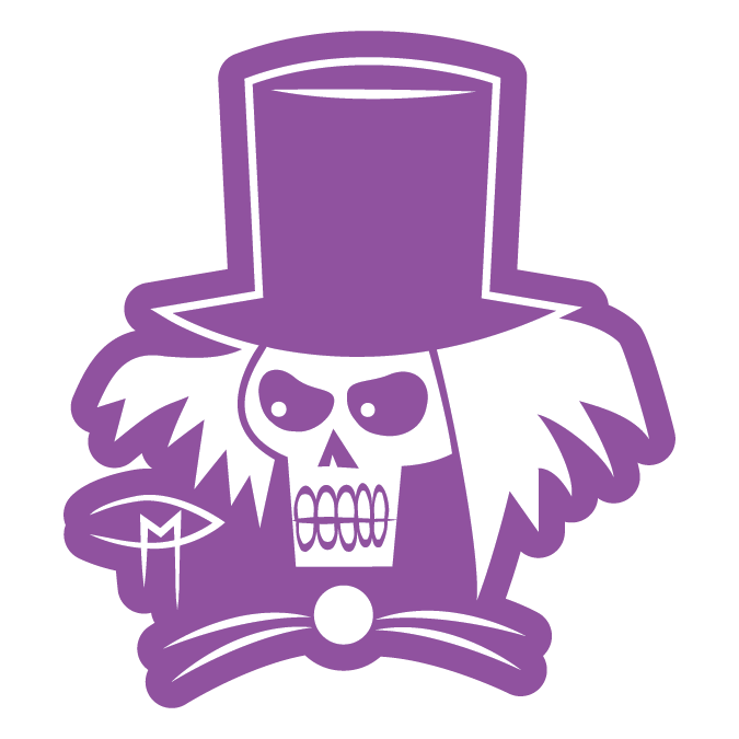 Hatbox Ghost Acrylic Pin