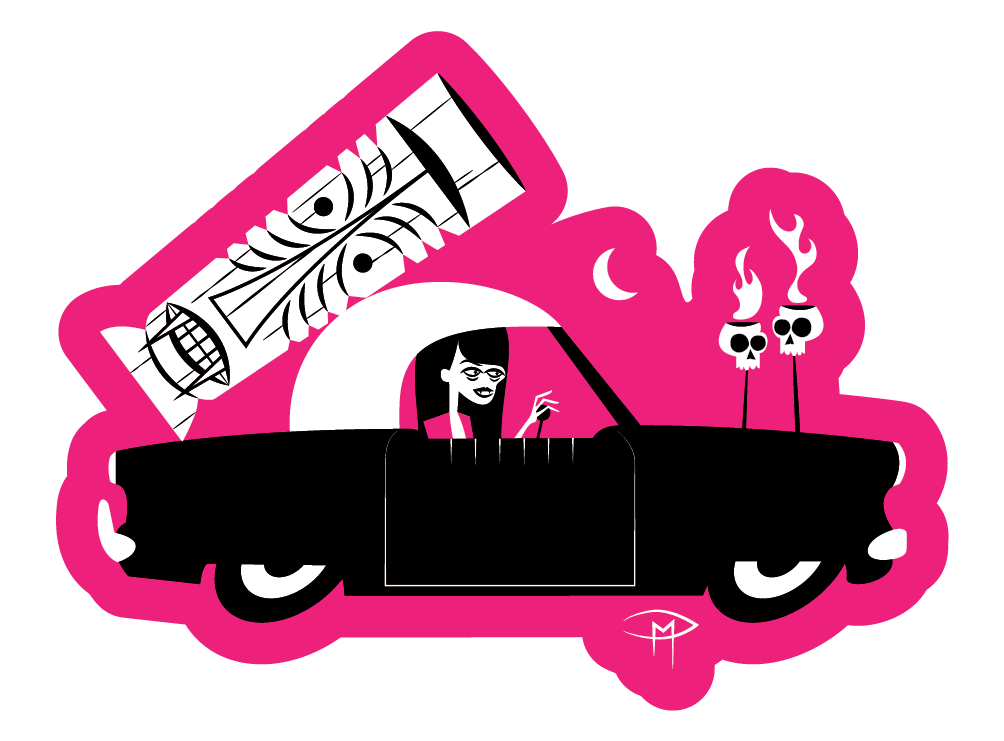 Jungle Jayne In a Met Magnet Metropolitan Nash Car Magnet