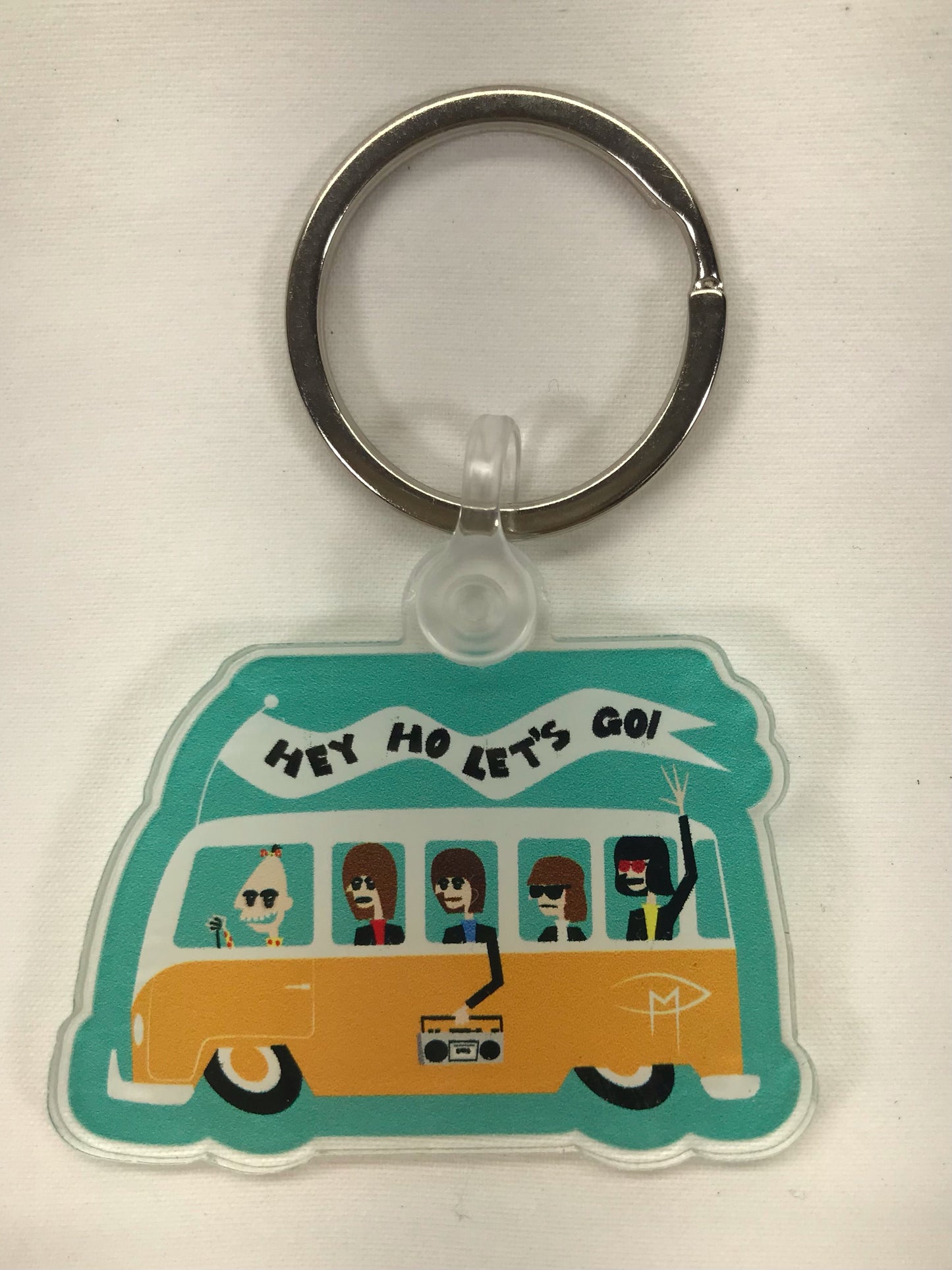 Rockaway Beach Keychain The Ramones Hey Ho Let's Go!