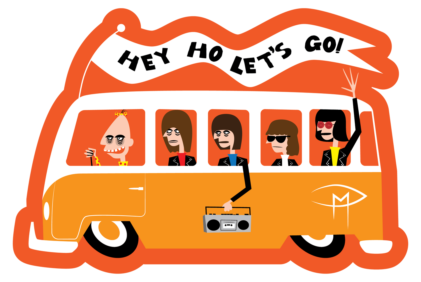 Rockaway Beach Magnet The Ramones Hey Ho Let's Go!