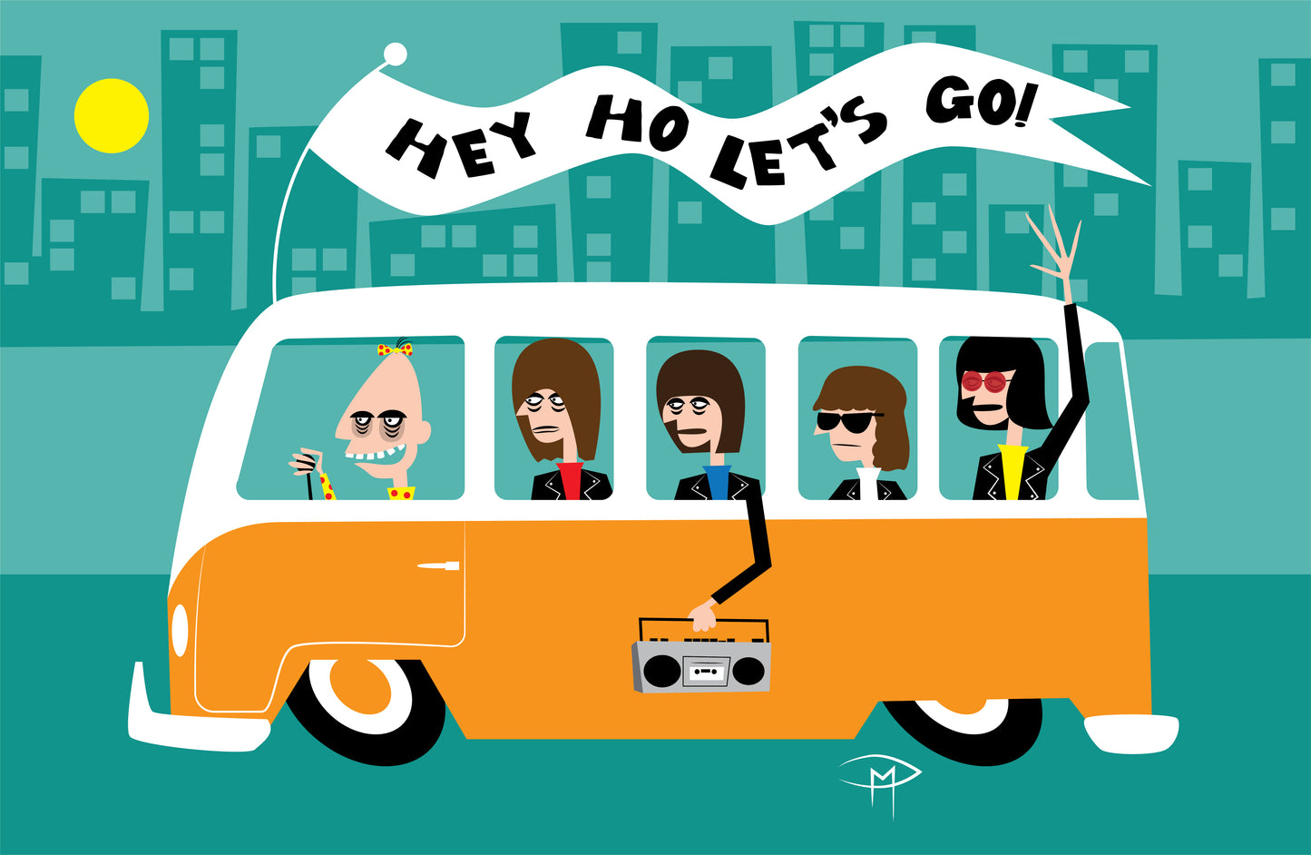 Rockaway Beach Poster The Ramones Hey Ho Let's Go!