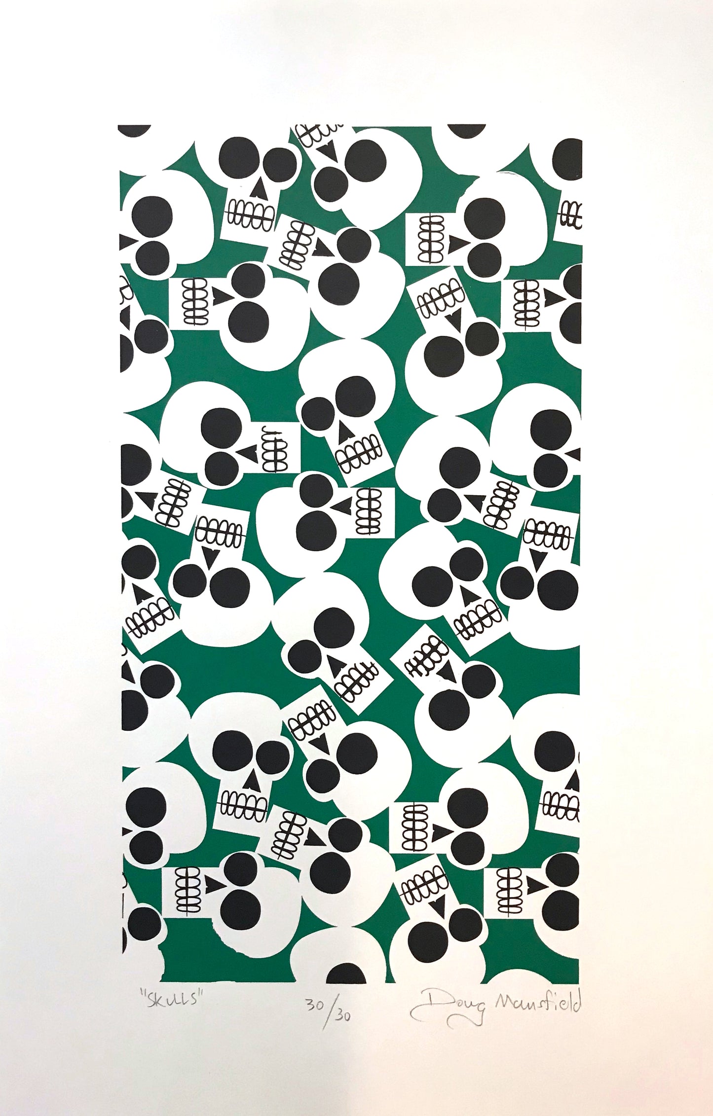 Skulls Two Color Serigraph