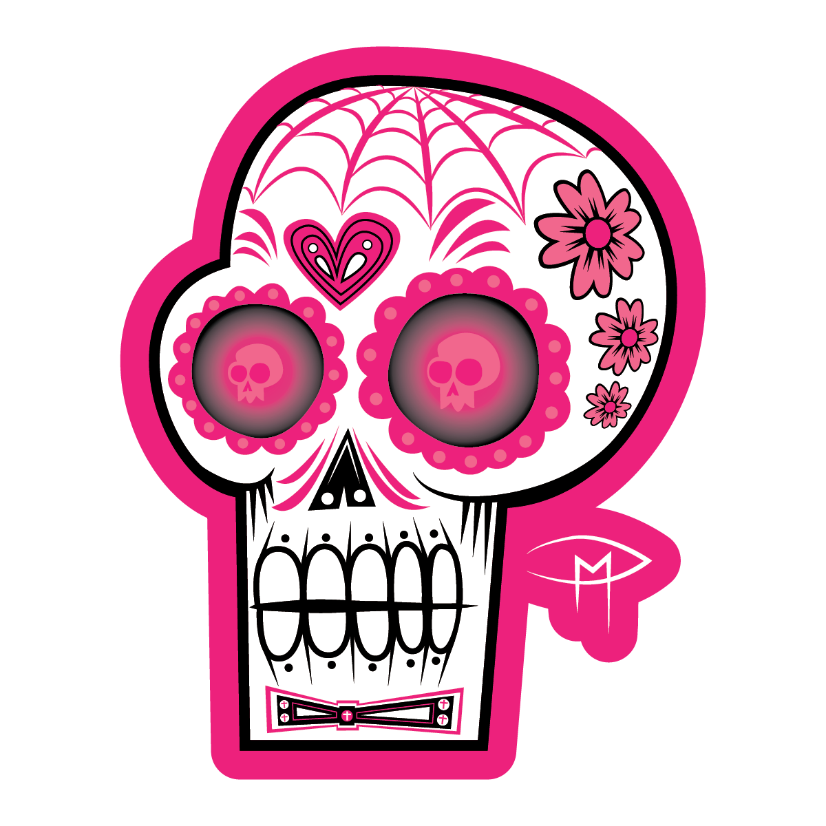 Skele Sugar Skull Sticker