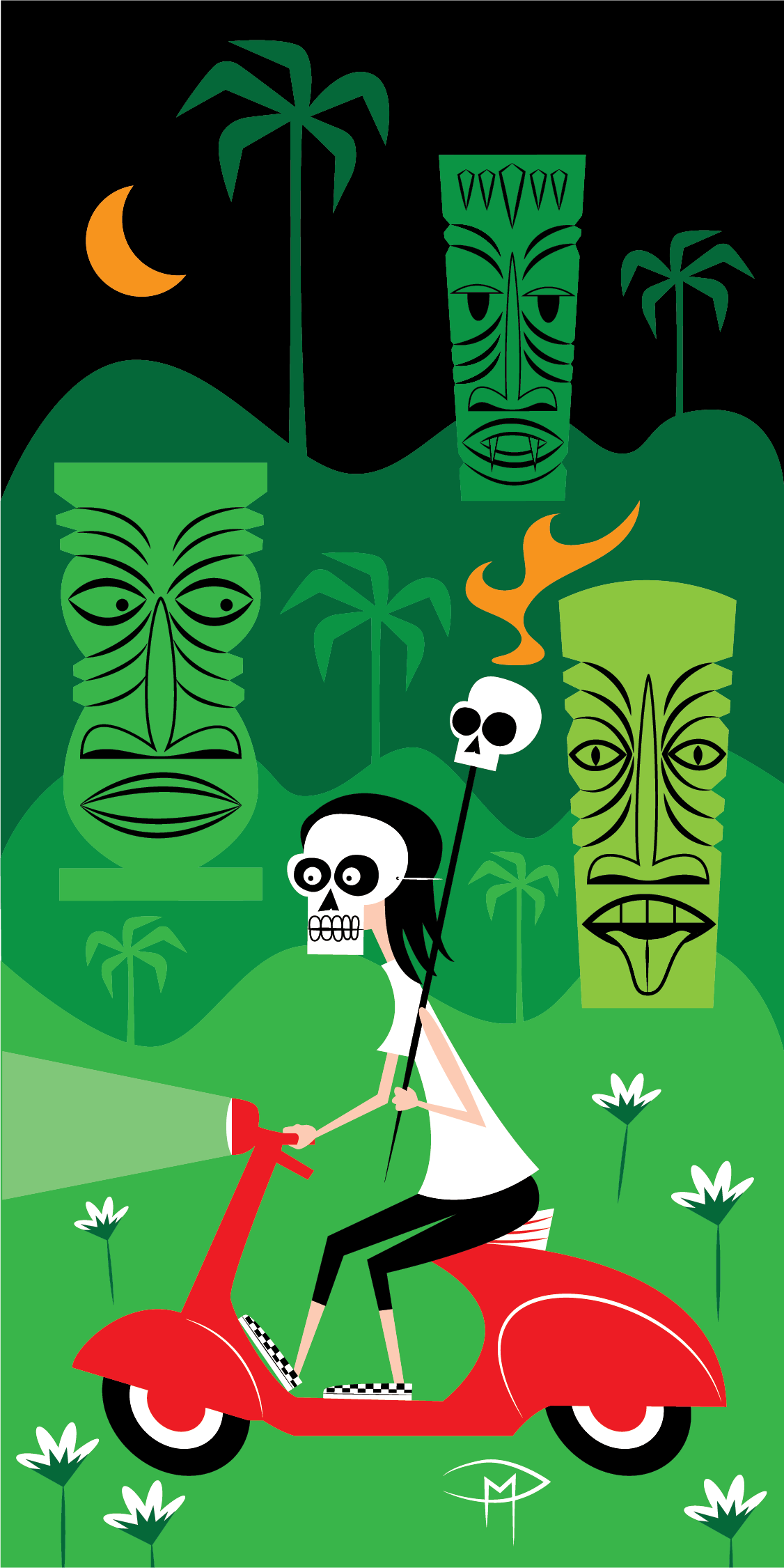 The Headhunter Sticker Large 7.5"