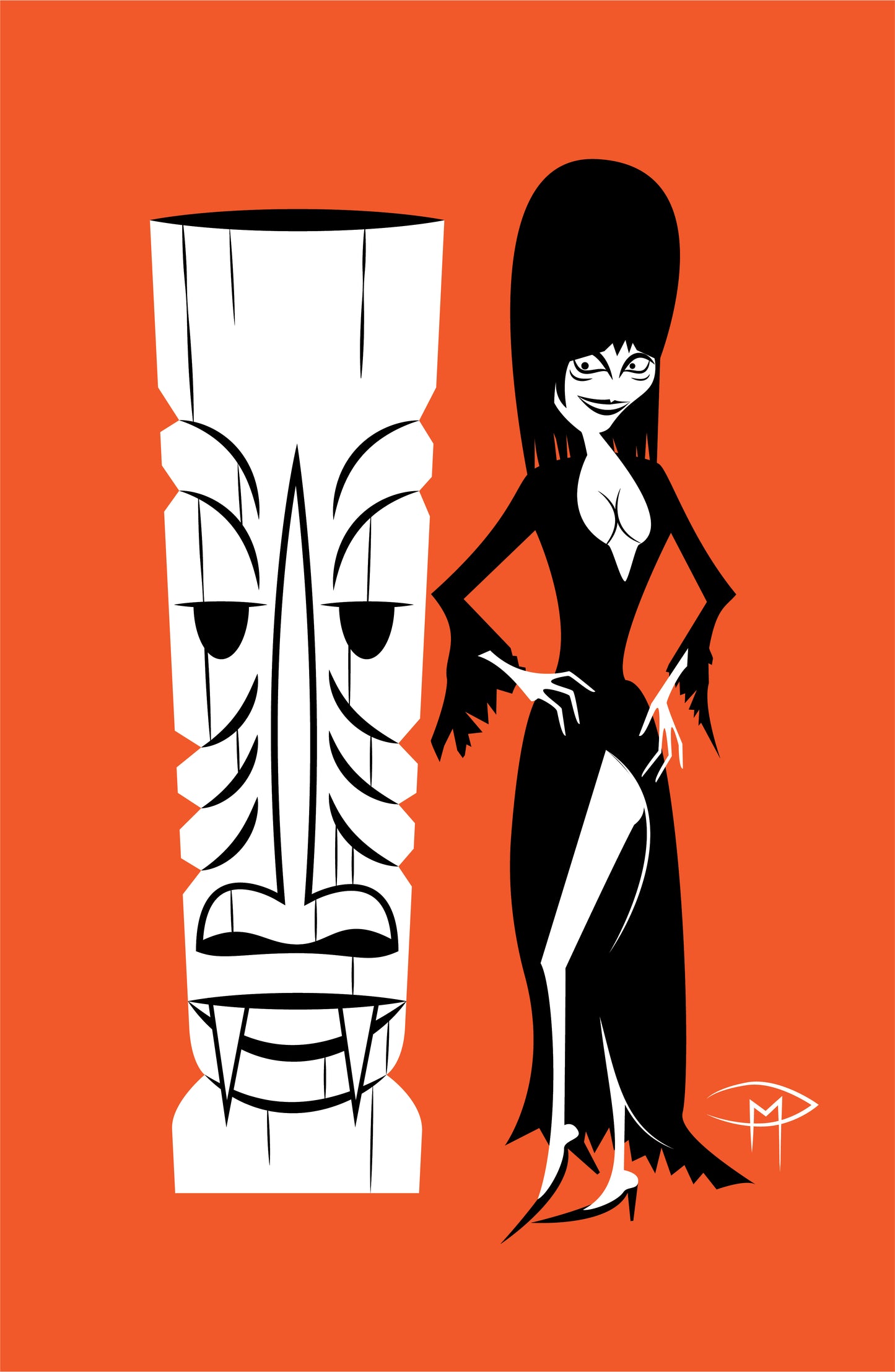 Tiki Ghool Elvira Poster