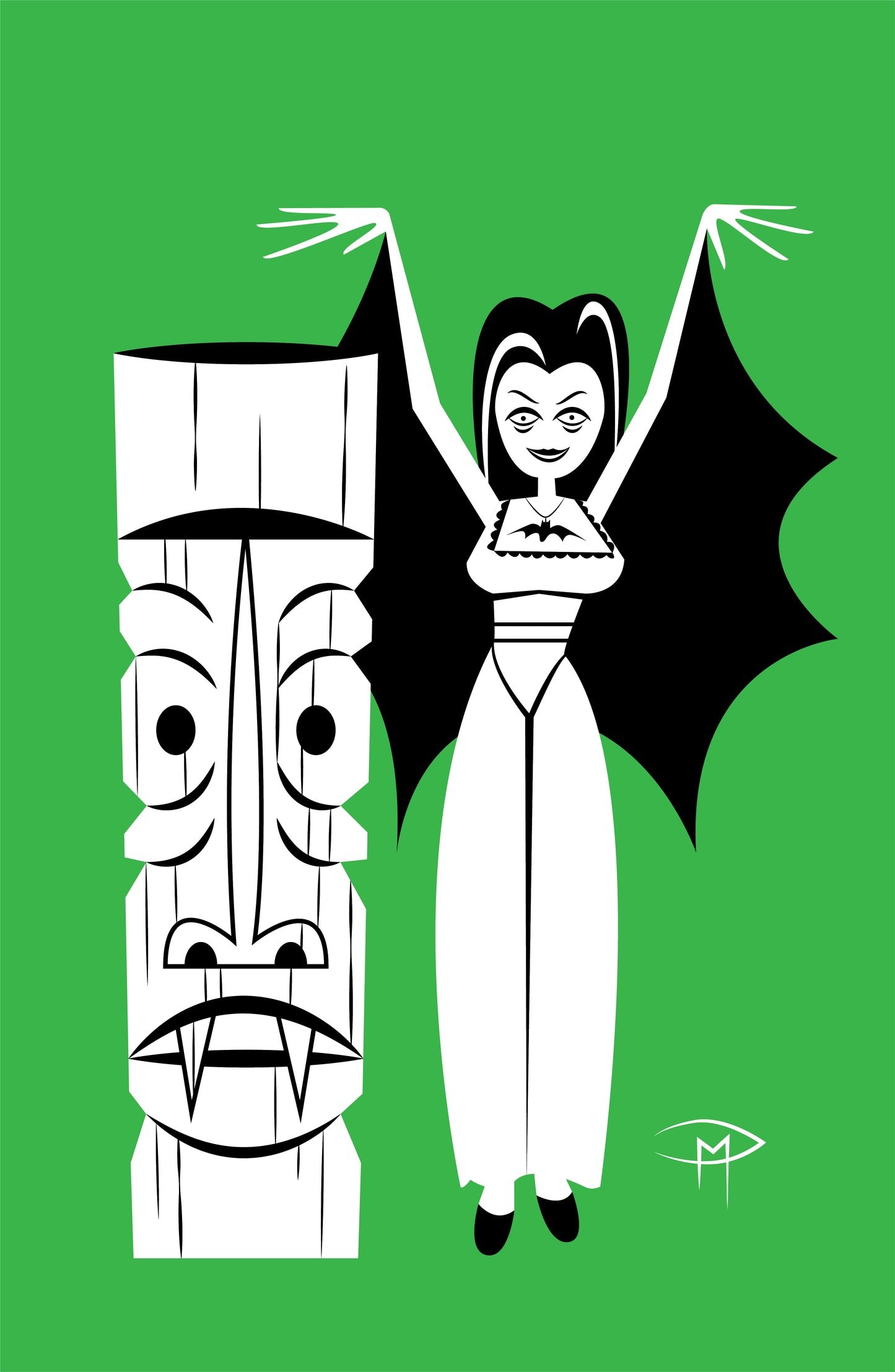 Tiki Ghool Lily Poster