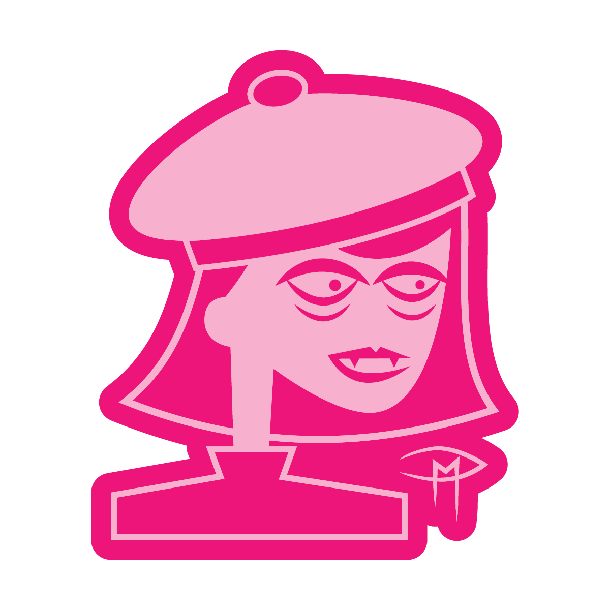 Vampire Girls Set Of 7 Stickers