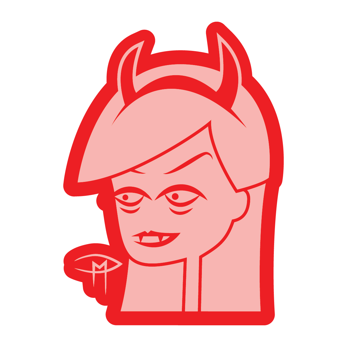 Vampire Girls Set Of 7 Stickers