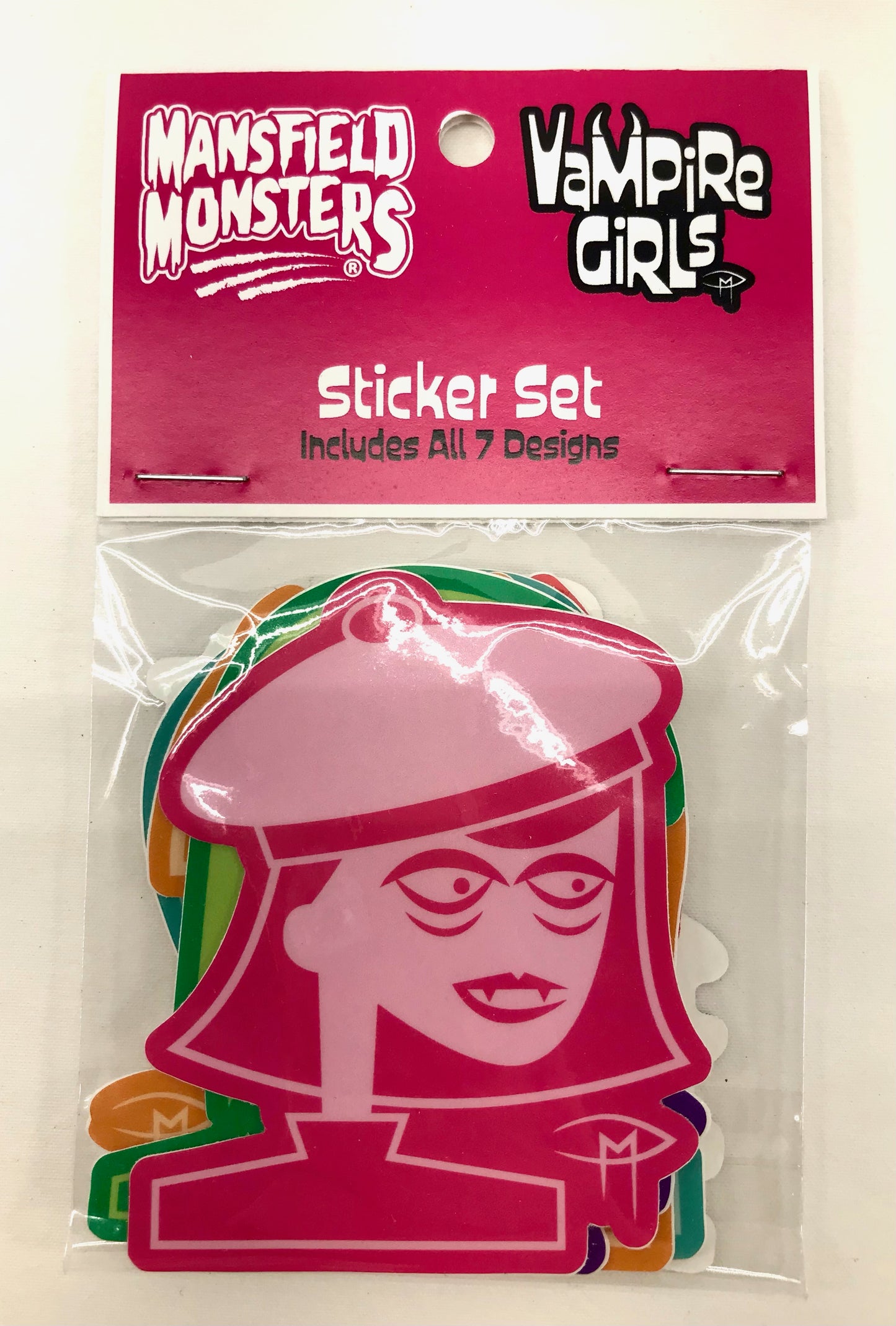 Vampire Girls Set Of 7 Stickers