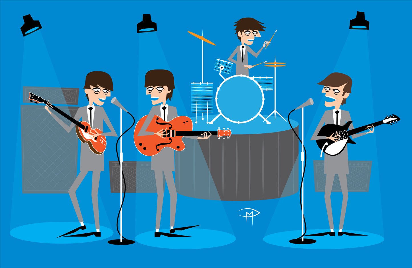 The Beatles 1964 Poster