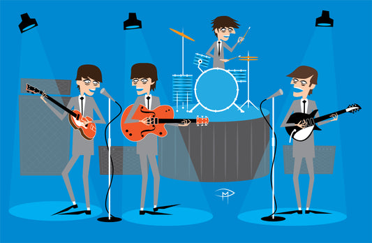 The Beatles 1964 Poster