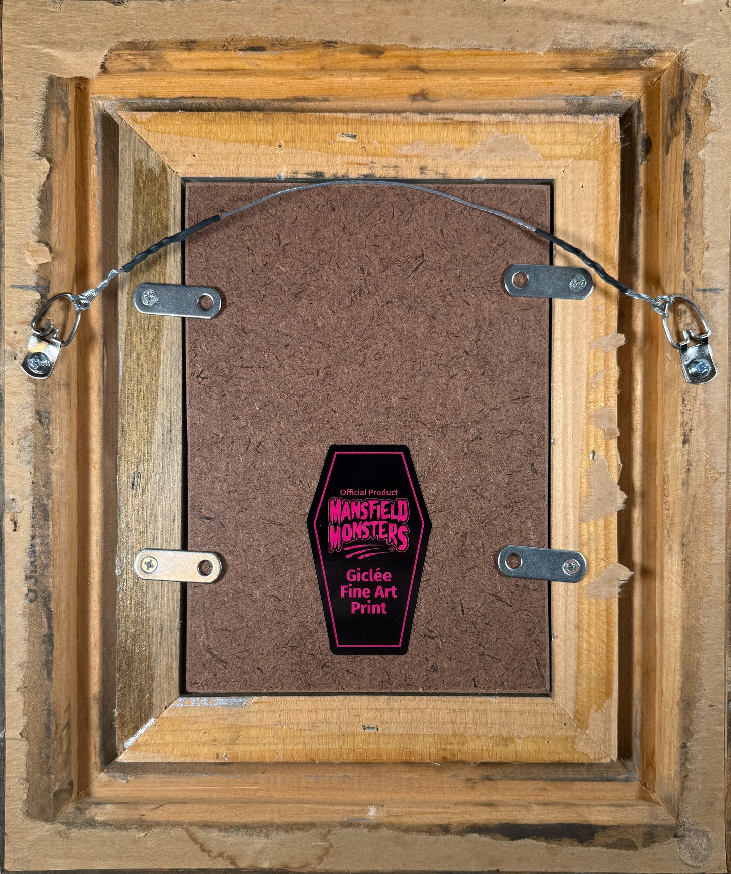 "Blue Tiki With Flaming Pot" 5"x7" Giclee Fine Art Print FRAMED