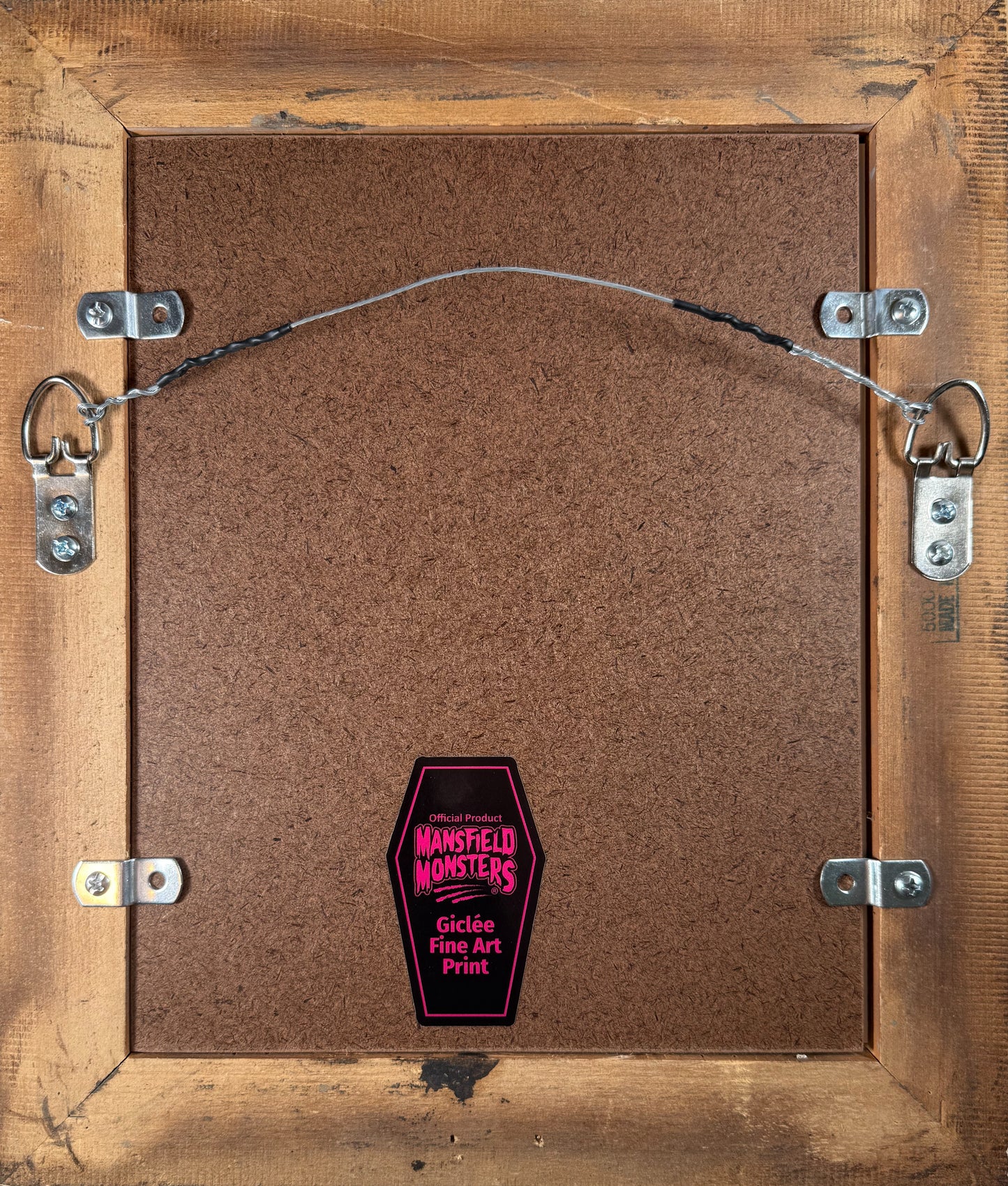 "Blue Tiki With Flaming Pot" 8"x10" Giclee Fine Art Print FRAMED