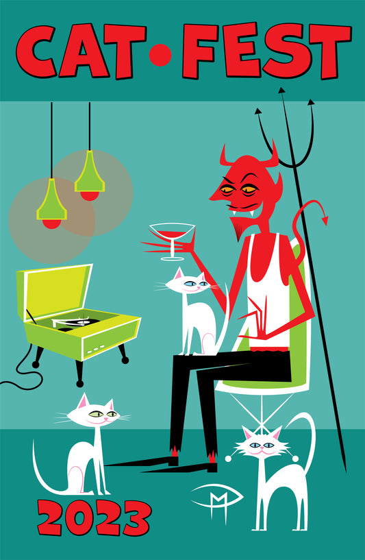 Cat Fest 2023 Devil Poster