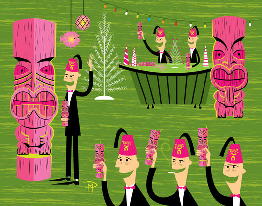 "Christmas Festival" 11"x14" Giclee Fine Art Print