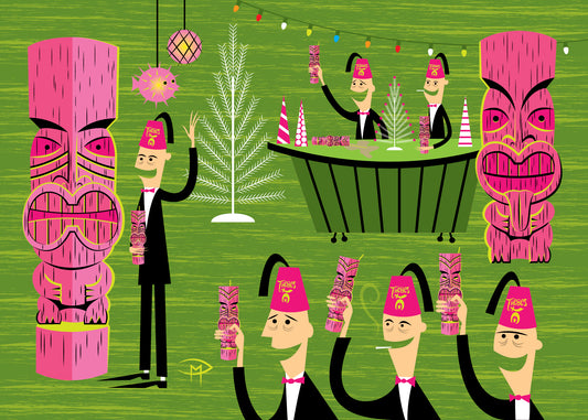 "Christmas Festival" 5"x7" Giclee Fine Art Print