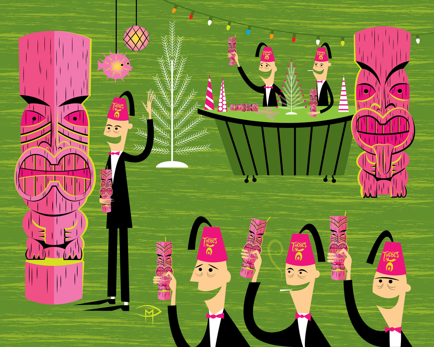 "Christmas Festival" 8"x10" Giclee Fine Art Print