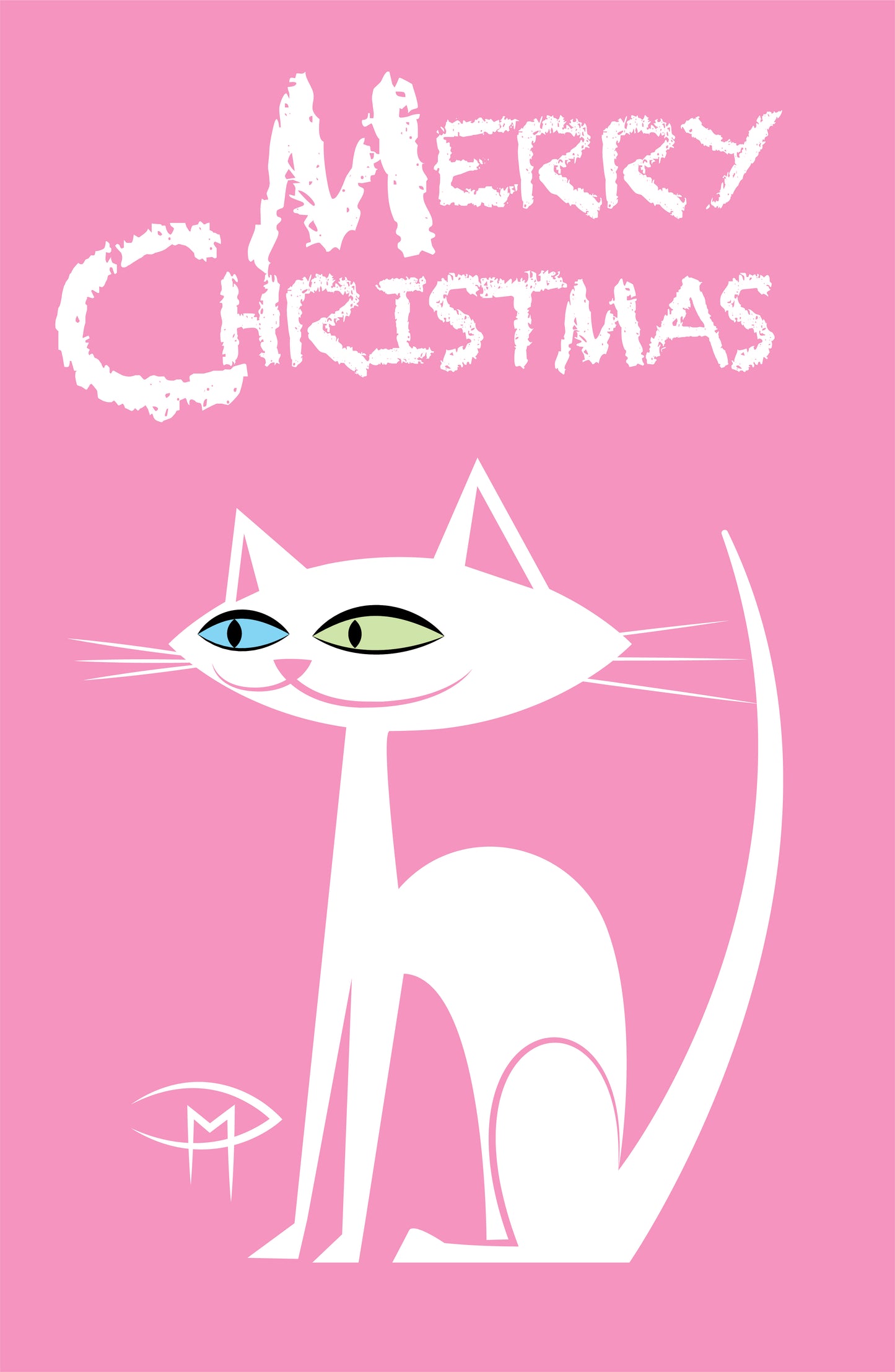 Christmas Kittie Poster