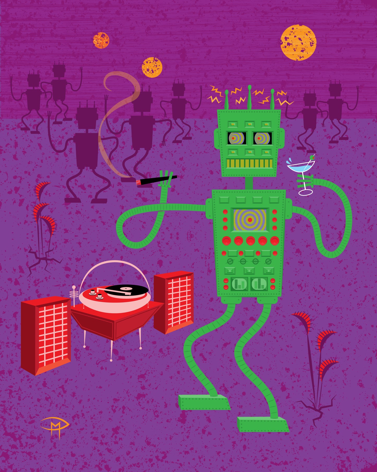 "Boogie Nights" 8"x10" Giclee Fine Art Print