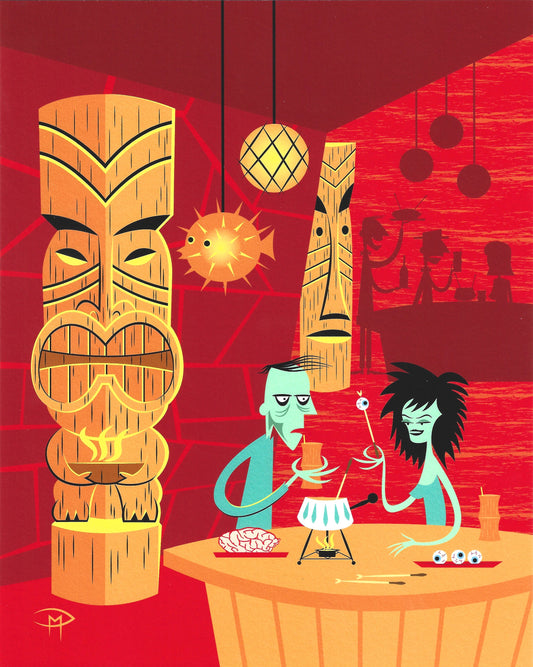 "Fondue Des Morts" 8"x10" Giclee Fine Art Print