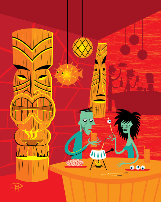 "Fondue Des Morts" 8"x10" Giclee Fine Art Print