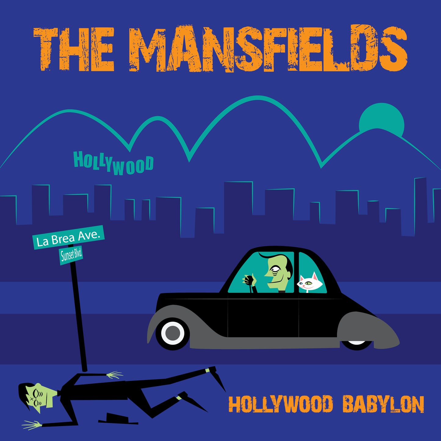 The Mansfields "Hollywood Babylon" Full Length Limited Orange Vinyl