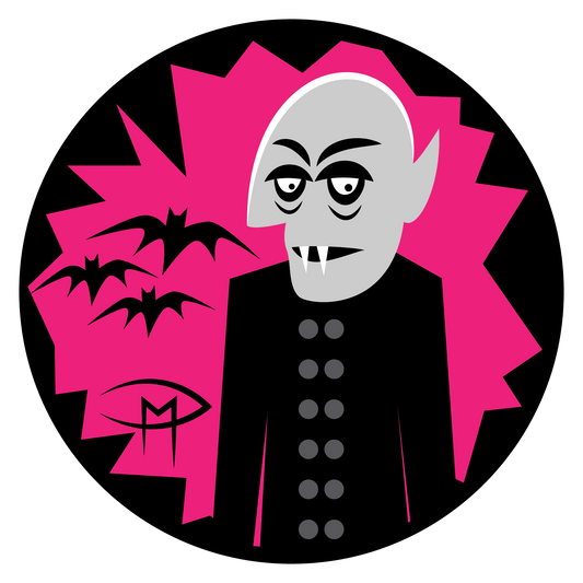 Nosferatu Round Sticker