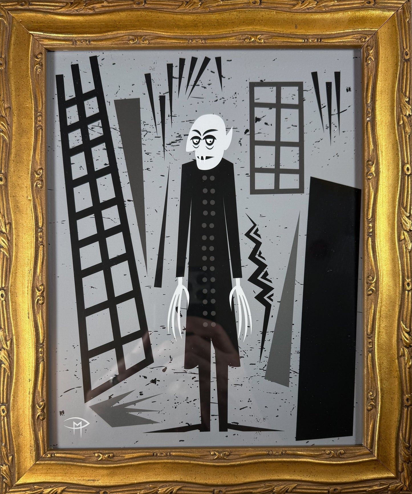 "Portrait Of A Vampyre" 8"x10" Giclee Fine Art Print FRAMED