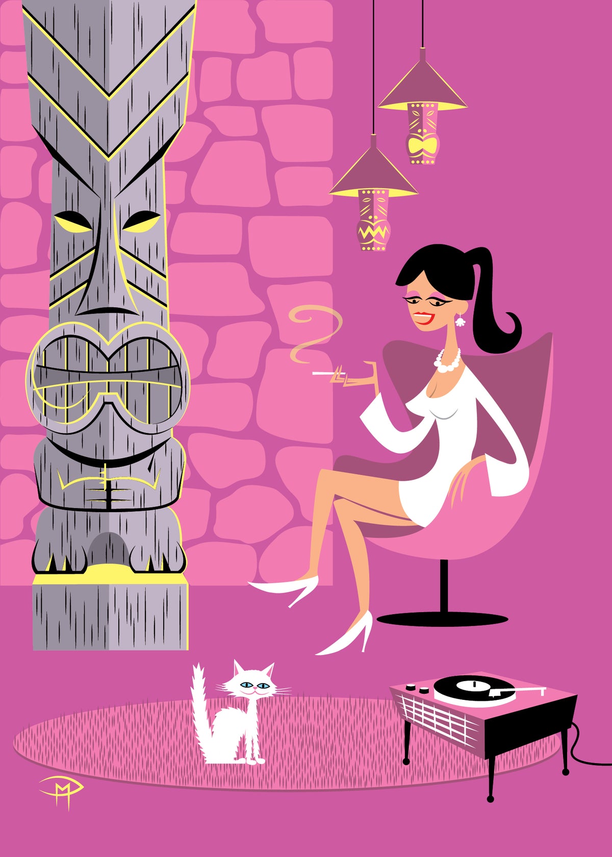 "Pretty In Pink" 5"x7" Giclee Fine Art Print