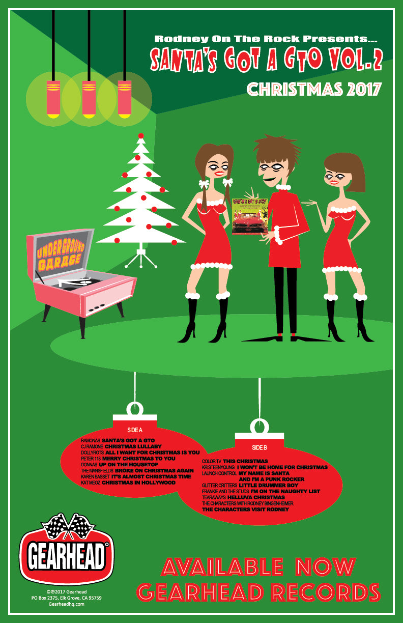 Rodney Bingenheimer Santa's Got A GTO Vol. 2 Back Album Poster