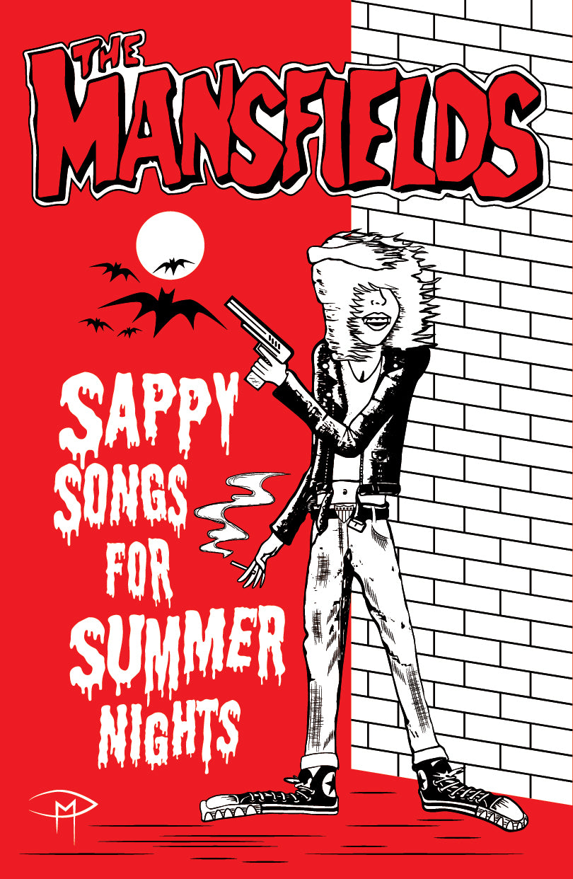 The Mansfields Sappy Songs Red Poster