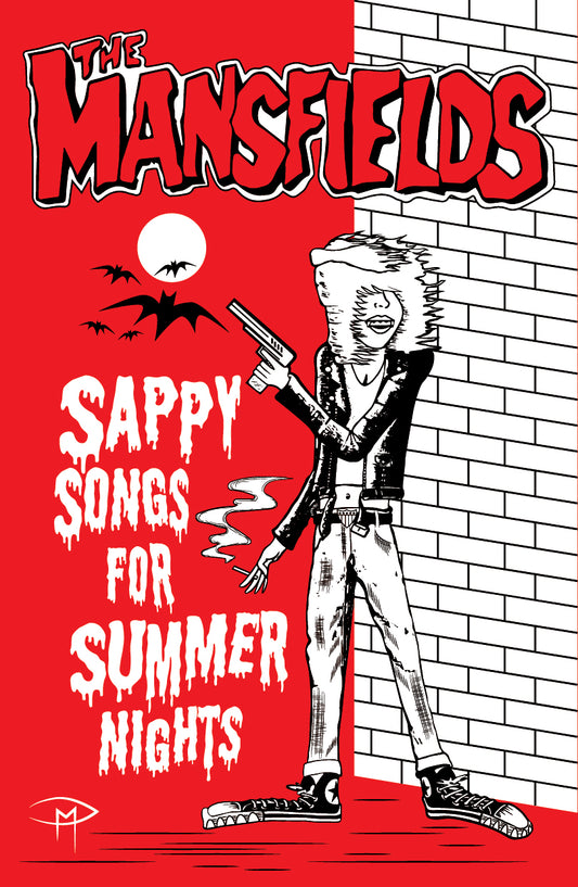 The Mansfields Sappy Songs Red Poster